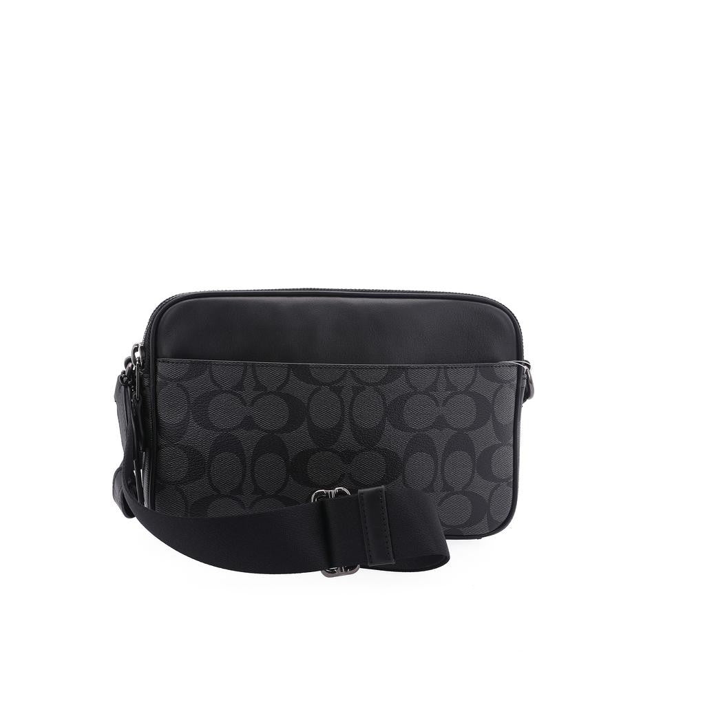 Coach Signature Crossbody — Carbón - detalle