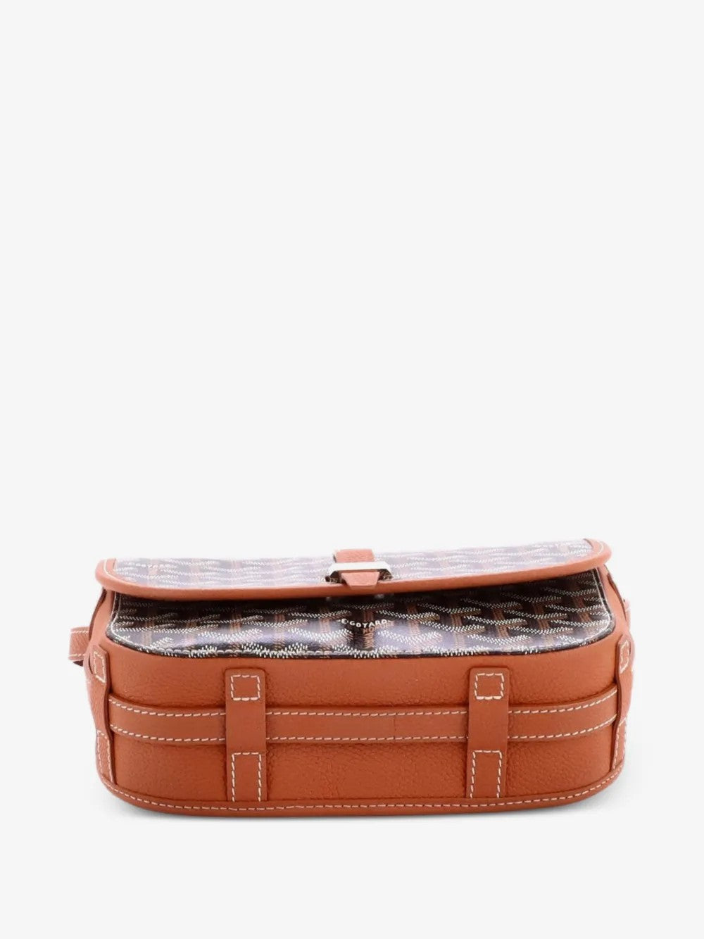 Goyard Belvédère — Negro y Camel - detalle-2