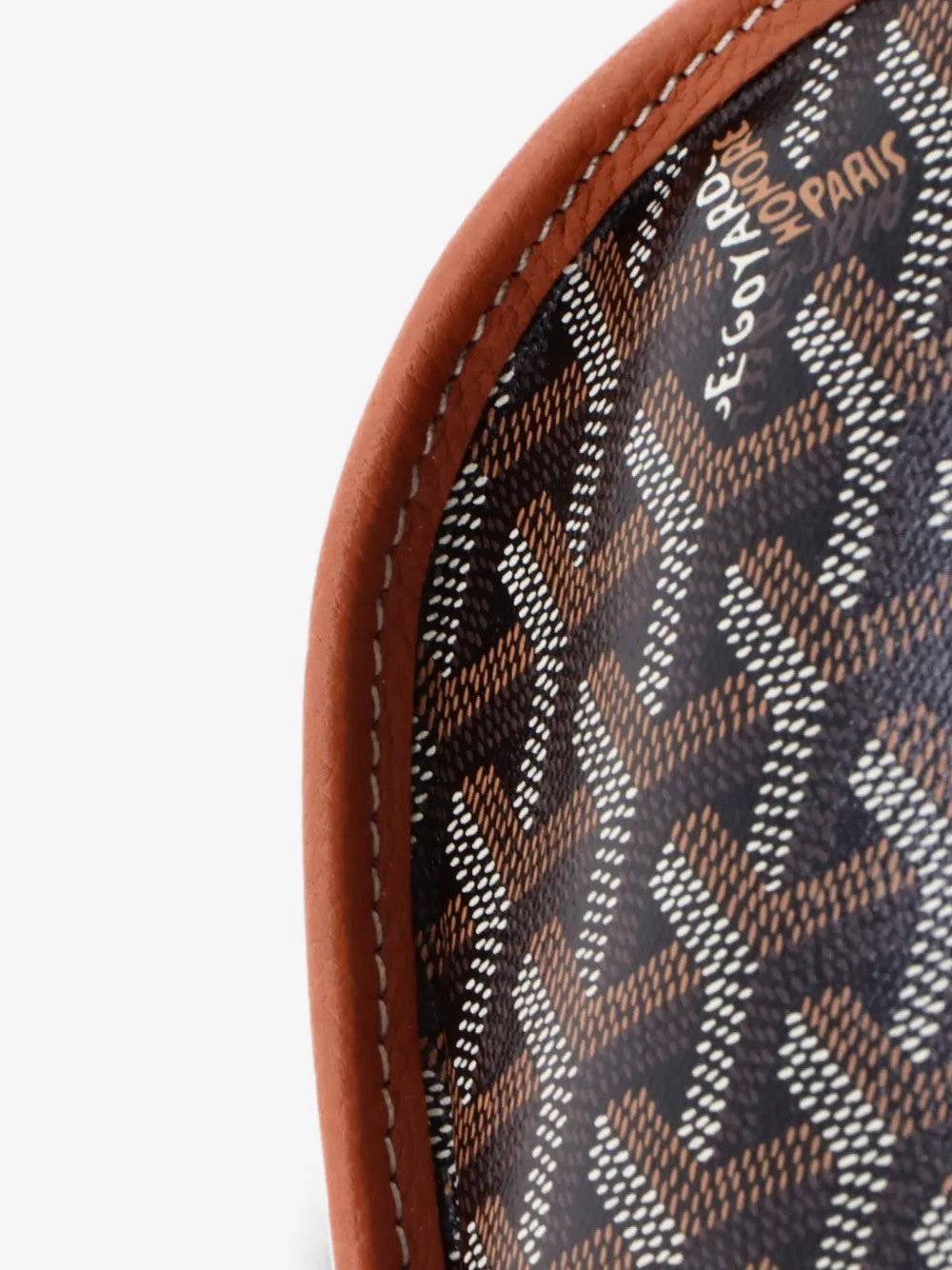 Goyard Belvédère — Negro y Camel - detalle-3