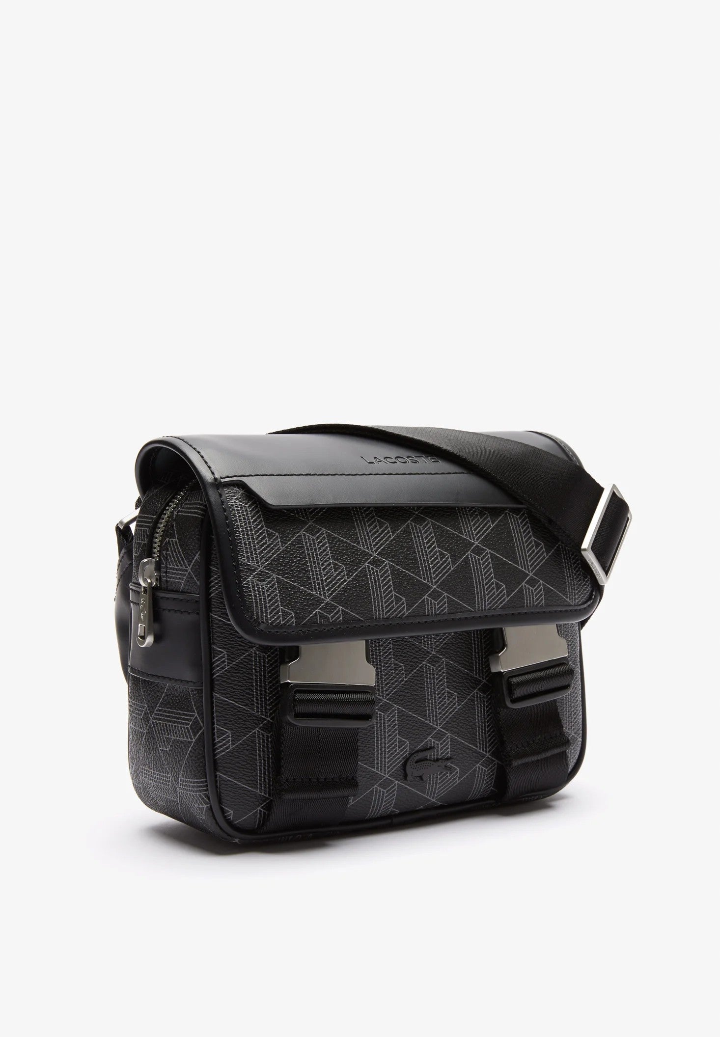 Lacoste The Blend Crossbody — Negro - detalle