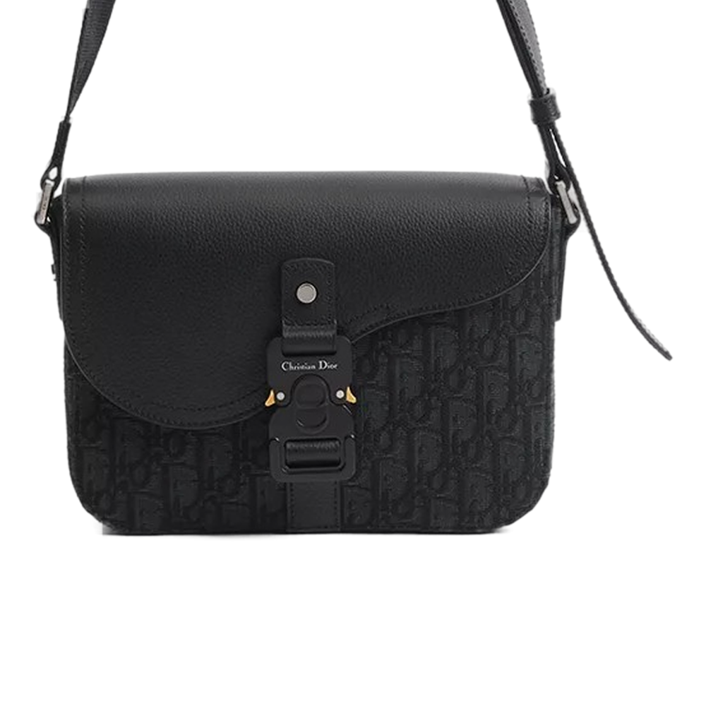 Oblique Saddle Messenger — Black